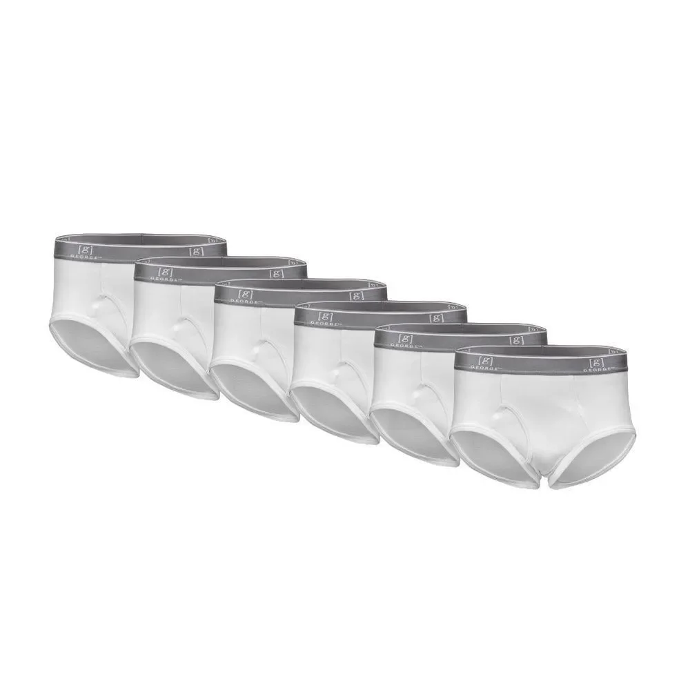 Men's Cotton Full Rise Briefs Underwear 2, 6-Packs Size 3XL